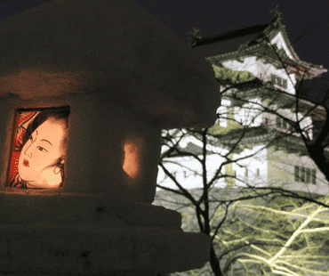 Hirosaki Castle Snow Lantern Festival Hirosaki Castle Snow Lantern Festival