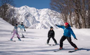 Learning to ski in Hakuba Learning to ski in Hakuba